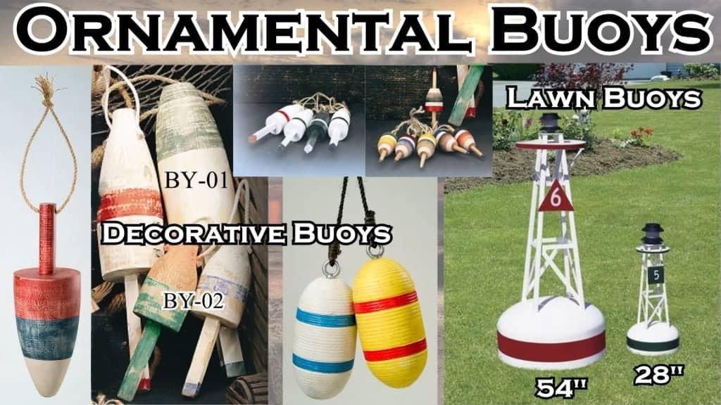 Nautical Decor - Ornamental Buoys
