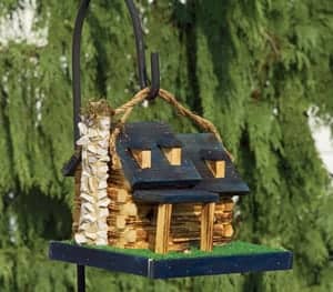 Decorative Birdhouses Log Cabin Birdhouse TO-3011