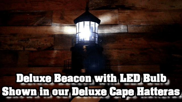 Deluxe Lawn Lighthouse revolving beacon shown in Lighthouse