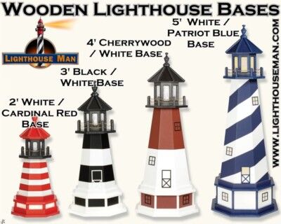 Wooden Lighthouse Bases