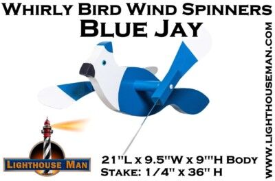 Whirlybirds Whirligigs Wind Spinners Blue Jay